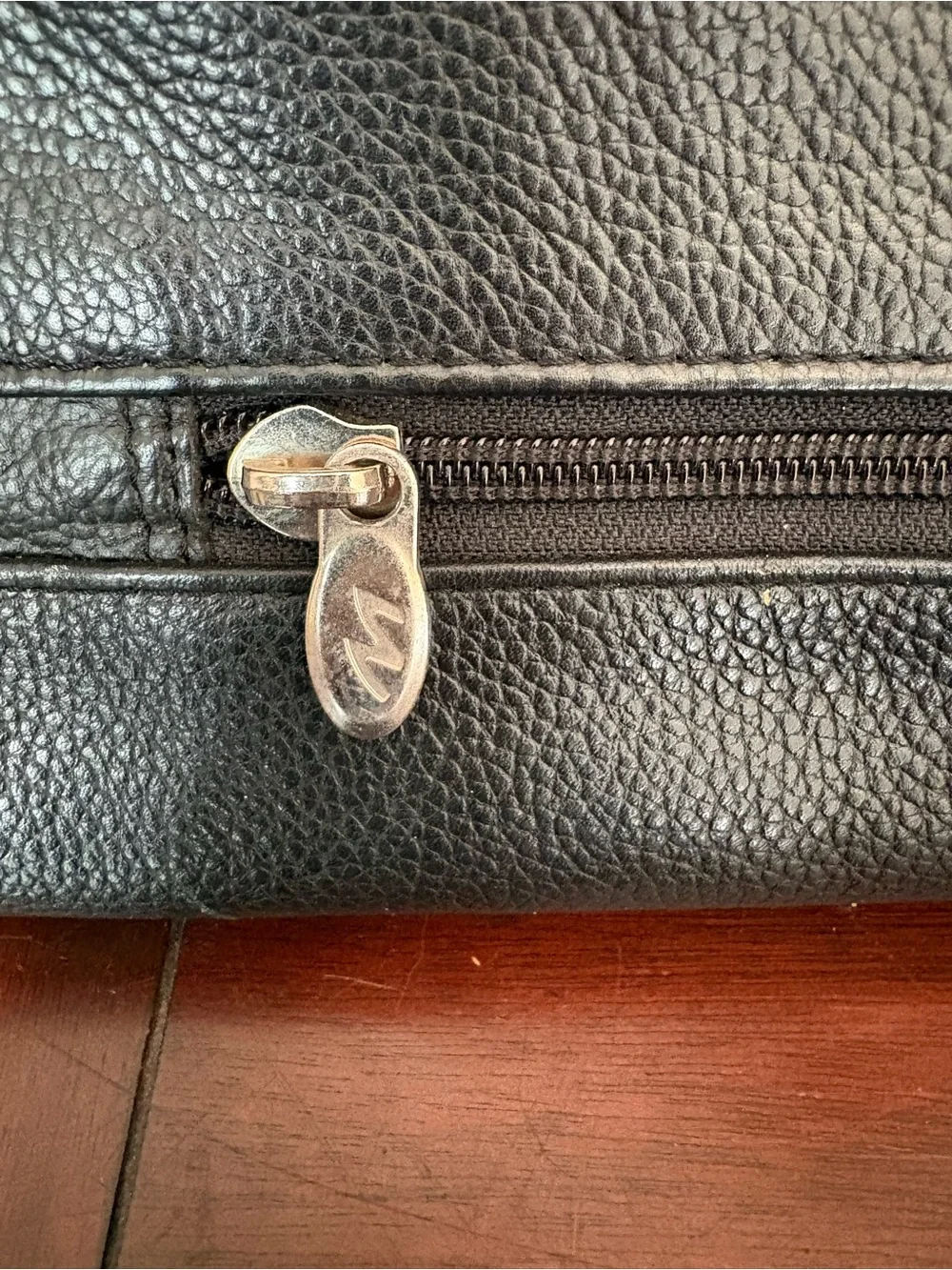 McKlein USA Black Pebble Leather Laptop Bag #10T-0589054 Numerous Compartments